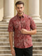 ELVIN S/FIT SHORT SLEEVE SHIRT (MAROON)